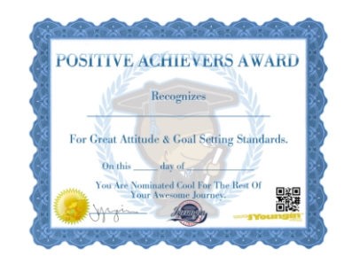 Positive achievers award